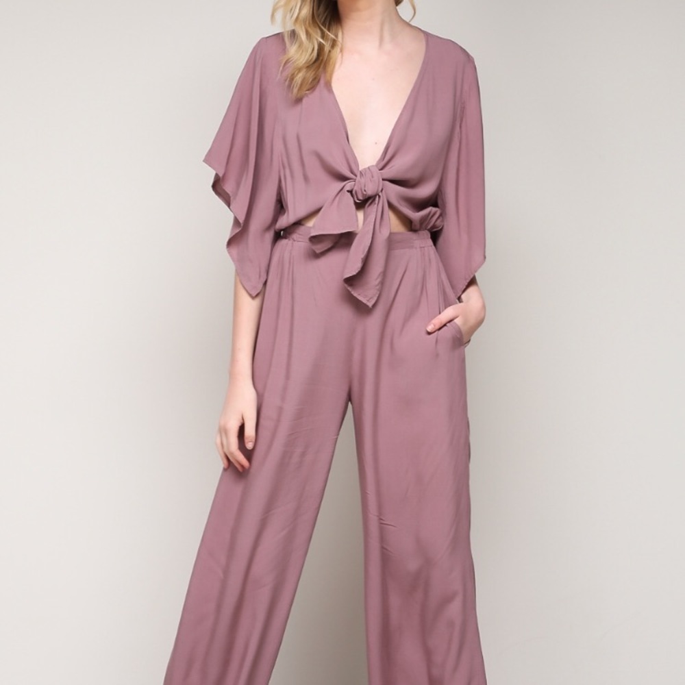 Dusted rose jumpsuit